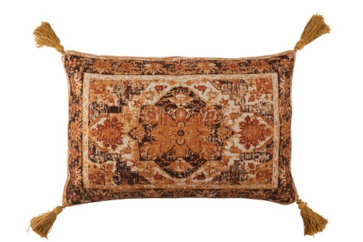 J-Line cushion Vintage Rectangle - polyester - mix