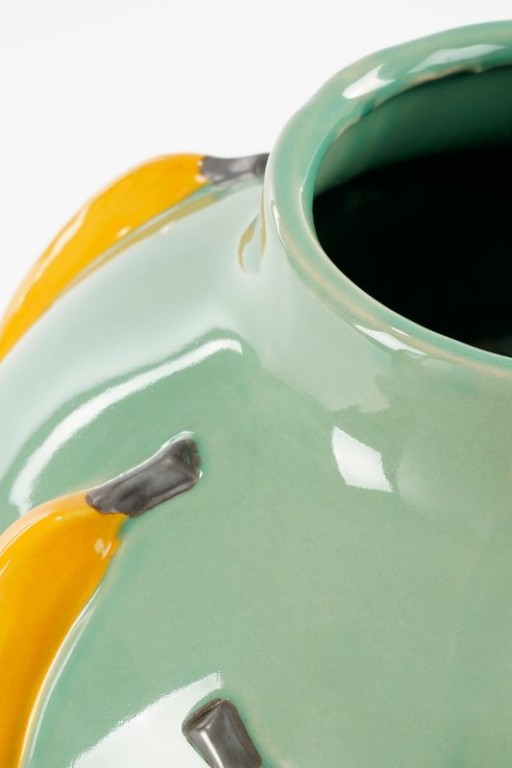 Mosa Vase - H38 x Ø34 cm - Ceramics - Light green