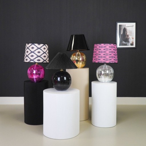 Lamp - Disco ball - Glass - Gold - 20x20x20cm