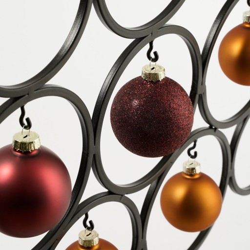 Decoratie Boom voor 16 Ornamenten - L53 x B15 x H117,5 cm - Zwart