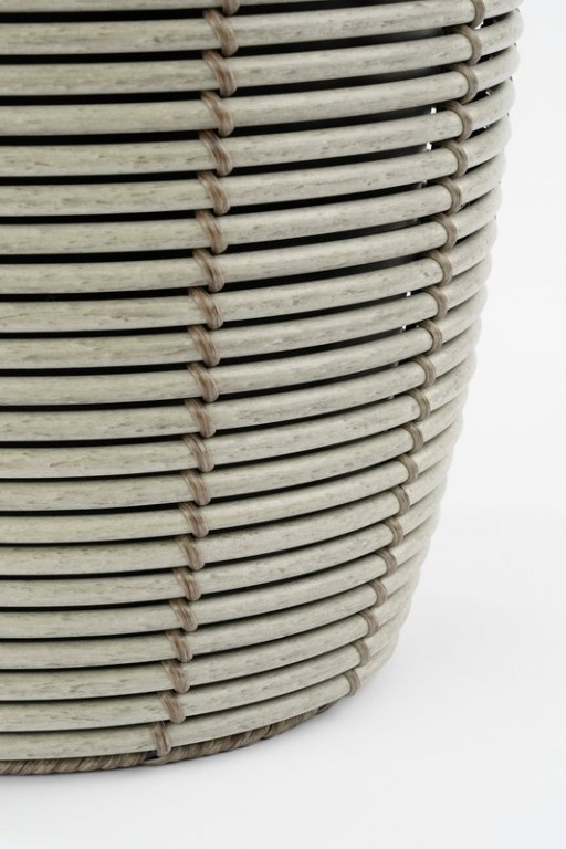 Durban Flowerpot Outside - Set of 3 - H36 x Ø40 cm - Recycled plastic - Gray