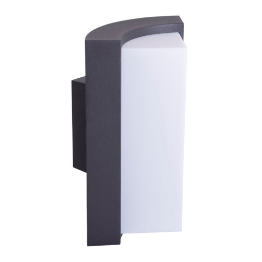 LED on the outside wall lamp "Rico" 14.8 cm high, made of metal and plastic in anthracite, with integrated LED