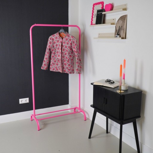 Clothrack - Metal - Pink - 80x40x150cm
