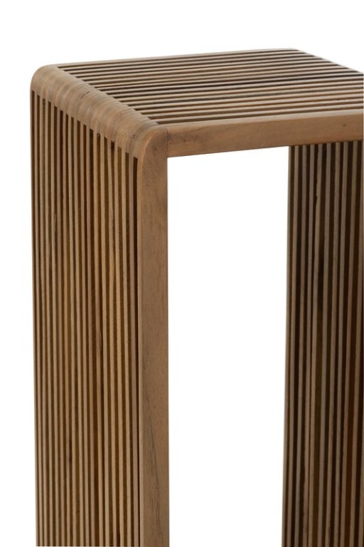 J-Line side table Cube Recycled Teak - natural wood