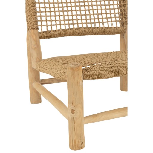 J-Line Zetel Vita Teak/Kunststof Naturel