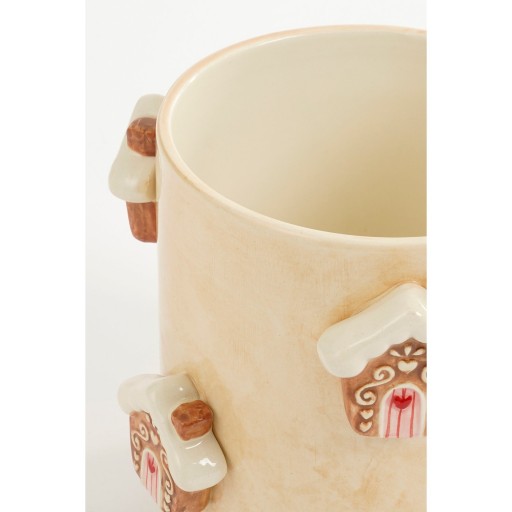 Bloempot - Assorti - H15 x Ø17 - Dolomiet - Off-white