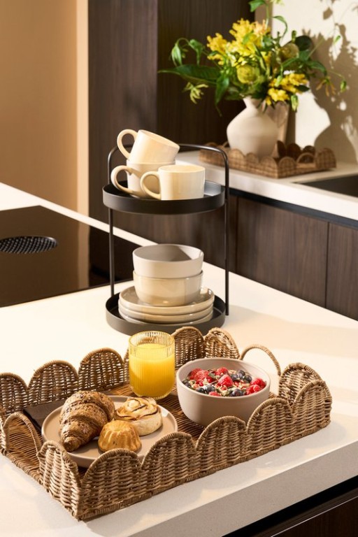 Eleta Serving Page - Set of 2 - L50 x B35 x H8 cm - Roth - Brown