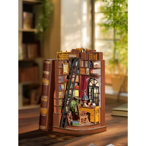 Robotime, DIY Book Nook, Silent Corner Study, TGE02, 11,8x11,8x24,9cm