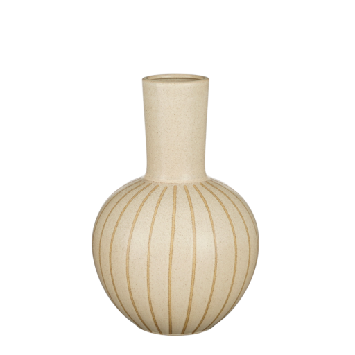 Holm Vase - H42 x Ø28 cm - Ceramic - Cream