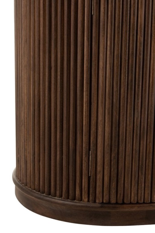 J-Line Cabinet Reyi Mango Wood Dark Brown
