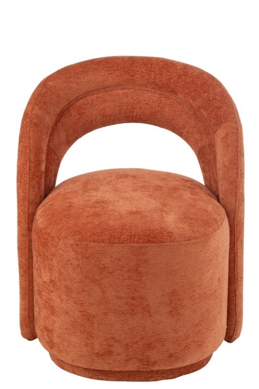 J -Line Chair Accent - Textile - Orange/Rust