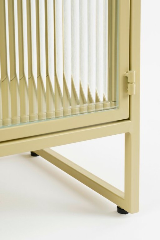 Clifton storage cupboard with doors - L38 x B35 x H50 cm - Metal - Beige