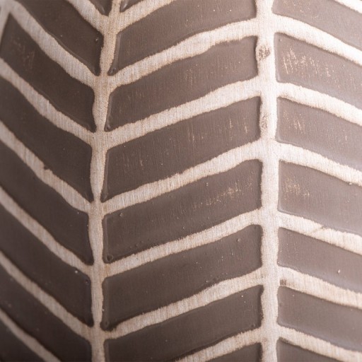 Keramik-Tischleuchte "FOLIO" braun, Tischlampe aus Keramik in Braun, mit E14-Fassung, für Esszimmer, Wohnzimmer, Diele oder Büro, 27,50cm hoch