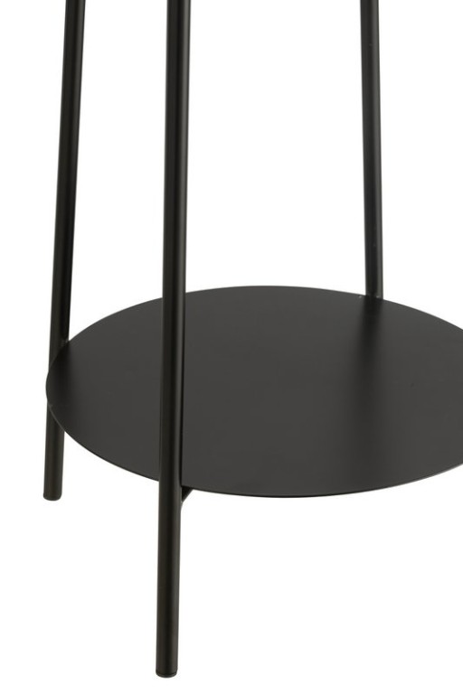 J-Line Flower Stand Two Metal Black