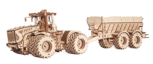 Eco-Wood-Art 3D Mechanical Puzzle, Tractor K-7M, 1065, 35.6x22.8x20cm