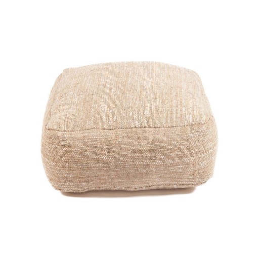 The Comfy Pouffe | Beige – Bequemer Baumwoll-Pouf | Sitz- und Loungeplatz