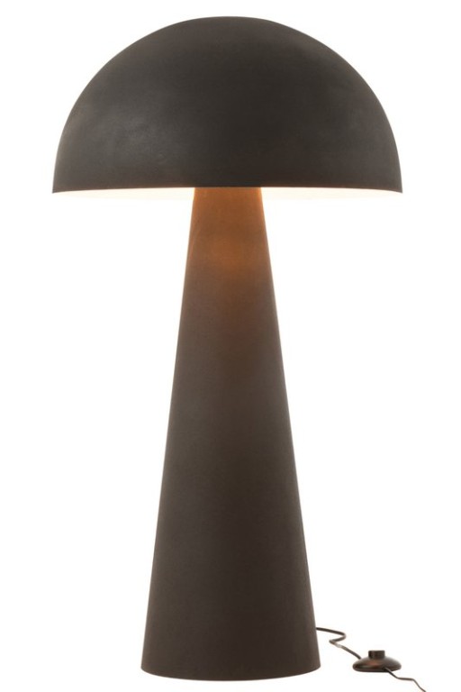 J-Line standing lamp Mushroom - metal - black - extra large
