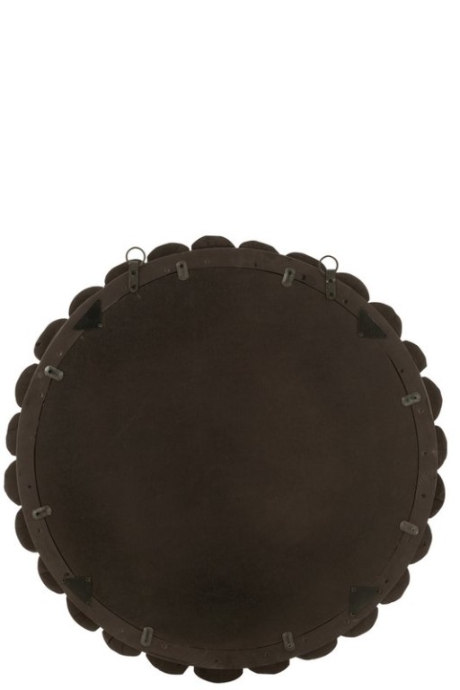 J -Line Spiegel Bollen - Wood - Black - Ø 80 cm