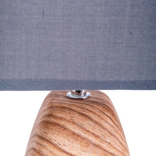 Ceramict table lamp "Cremona" made of ceramic in brown/gray with E14 socket, table lamp for living rooms 31 cm high