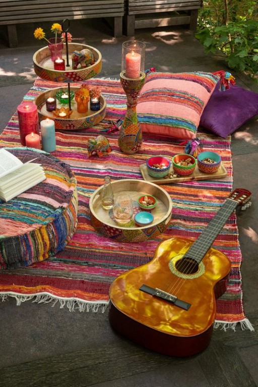 J-Line Tray 2 Levels Delhi Mango Wood Mix