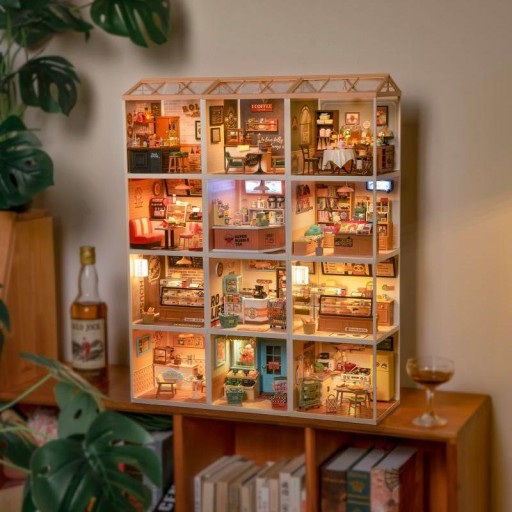 DIY Huisje Super Creator Leisurely Cheers Bar, Robotime, DW012, 16,3x16,3x15,2cm