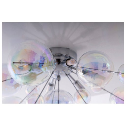 Ceiling lamp "explosion" iris made of metal and glass, G9 versions, ceiling lamp for dining room, living room, hallway or office, Ø57 cm