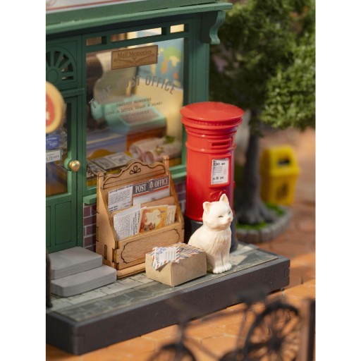 Robotime, DIY Huisje Centry Post Office, DS037, 9,5x9,5x12cm