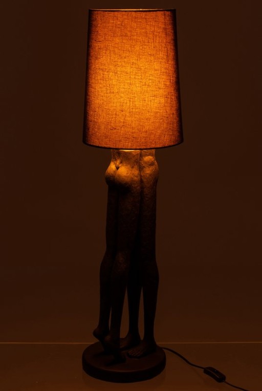 J-Line lamp Couple - polyresin - black