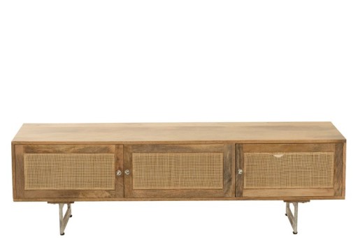 J-Line TV cabinet - wood - natural