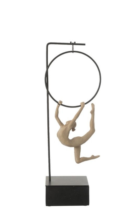 J-Line Gymnast Hoop Alpha Resin Beige/Black