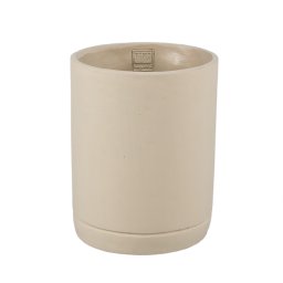 Vik Taupe Cement Cylinder Pot Round Matt L