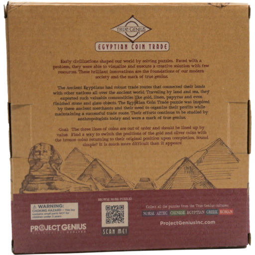 Brainteaser Egyptian Coin Trade, Project Genius, TG436