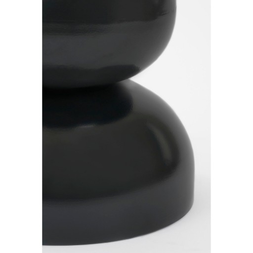 Luna Bijzettafel - H46 x Ø32 cm - IJzer - Zwart