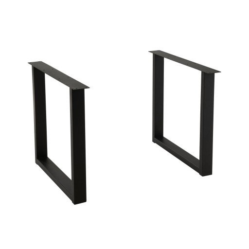 J-Line tafel Poten Rechthoek - metaal - zwart