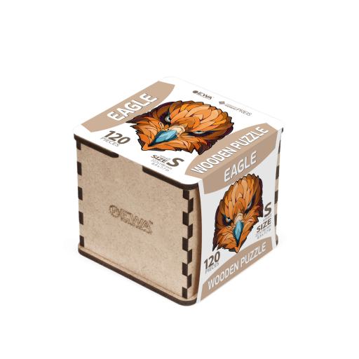 Eco Wood Art (EWA), Houten Legpuzzel Eagle, Size S, 3571, 22,7x19,6x0,4cm