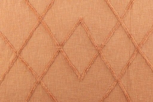 J-Line Plaid - katoen - zalm - 190 x 56 cm