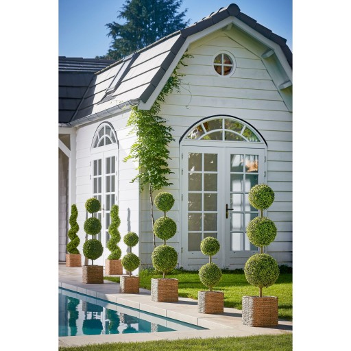 Buxus Spiraal Kunstboom - H120 x Ø25 cm - Groen