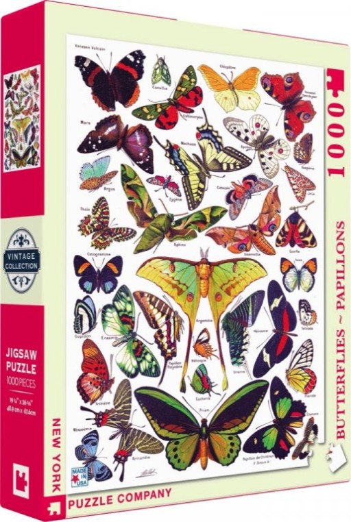 New York Puzzle Company Butterflies~Papillons - 1000 pieces