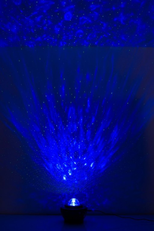 Atmospheric Galaxy LED projector, decorative lighting made of plastic, colorful, integrated LED, for inside