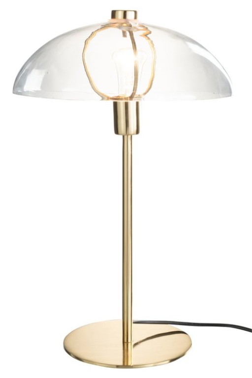 J-Line Table Lamp Jeff Metal/Glass Transparent/Gold