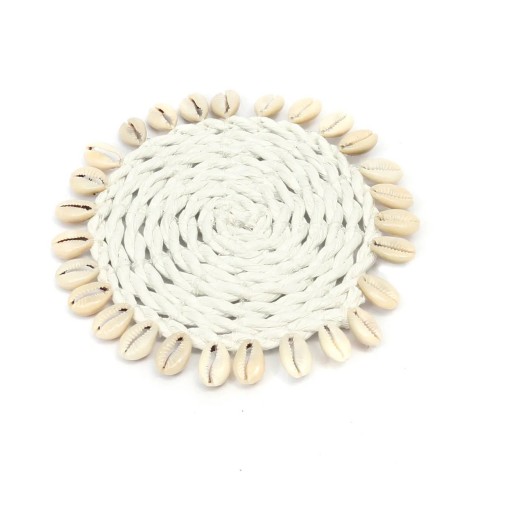 De Seagrass Shell Coaster - Wit
