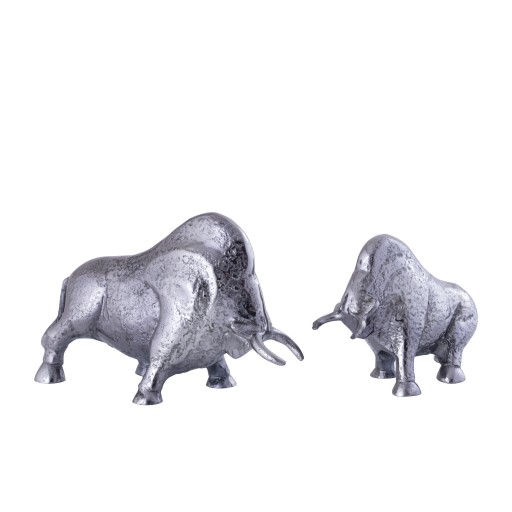 Ebeny Black Nickel Casted Alu Bull Statue S