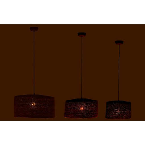 J-Line hanglamp Moonj - gras - roest - 3 stuks