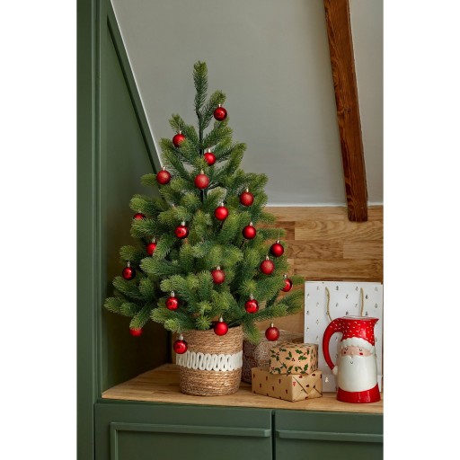 Nagoya Kunstkerstboom in Pot - H90 x Ø55 cm - Groen