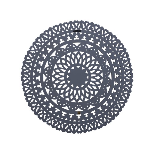 Farris Brown Round Mdf Wall Panel Carved S