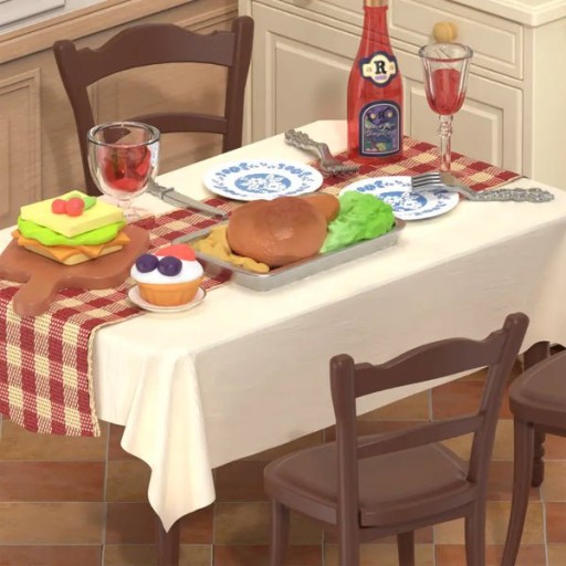 DIY Huisje Super Creator Warm Dinning Room, Robotime, DW015B, 16,3x16,3x15,2cm