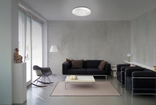 LED ceiling light "Polaris" d: 48cm crystal effect