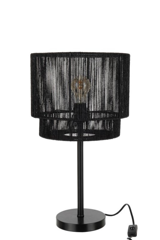 J-Line table lamp Paul - metal - black