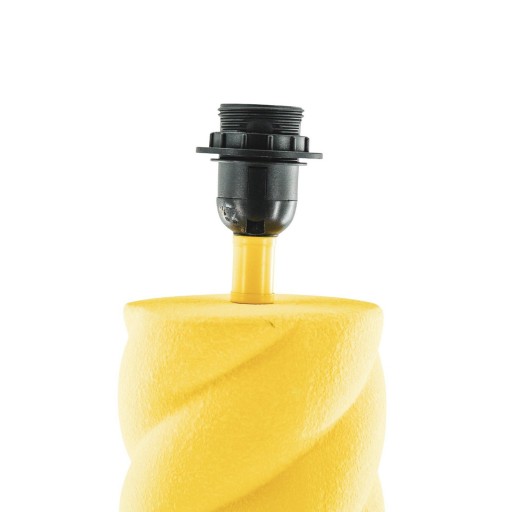 Tafellamp - keramiek - neon geel - E27- 12x12x28cm