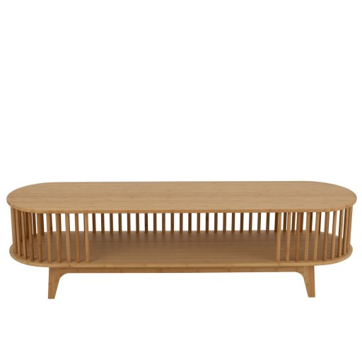 J-Line TV kast Live - bamboe - naturel